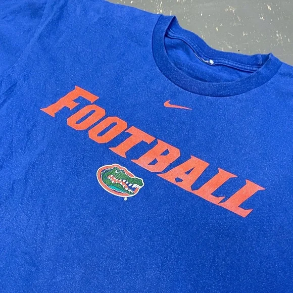 Nike Florida Gators Football Shirt Team XL Blue Trask Tebow - Picture 3 of 8